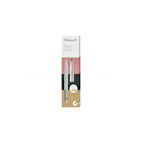 Pióro wieczne Pelikan Jazz M, Silver - 3